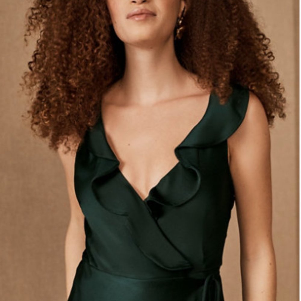 BHLDN Tansy Satin Charmeuse Maxi Dress